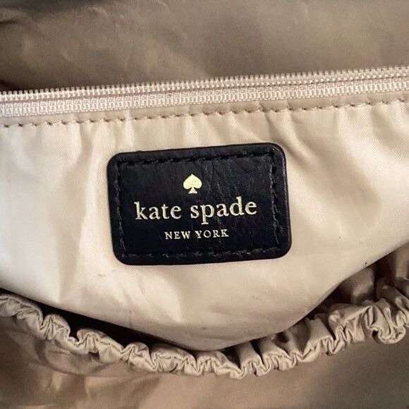 KATE SPADE ADARIA BABY DIAPER BAG TOTE LARGE BLACK CANVAS - Picture 4 of 11